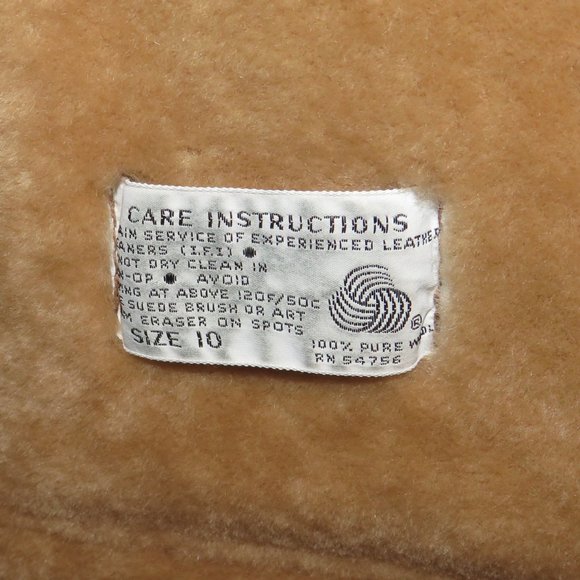 Sawyer of Napa Suede Shearling Rancher Women's Jacket 10 - Picture 12 of 13